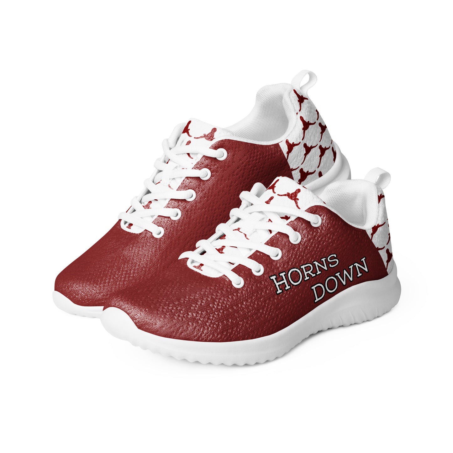 Horns Down Men’s athletic shoes (Crimson)