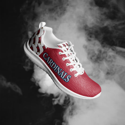 Men’s Red and White Cardinals Athletic Shoes