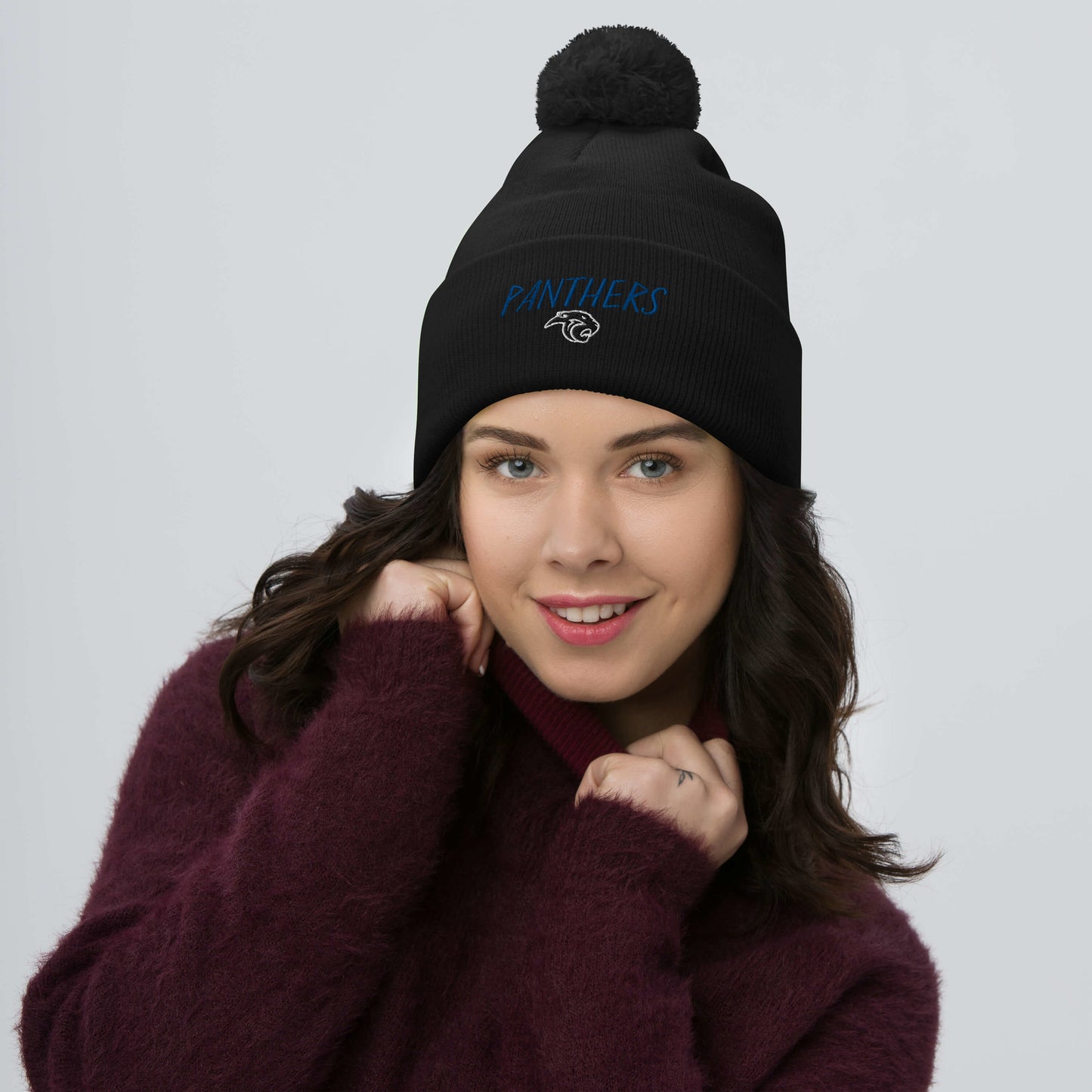 Panthers Pom-Pom Beanie (Panther Head)