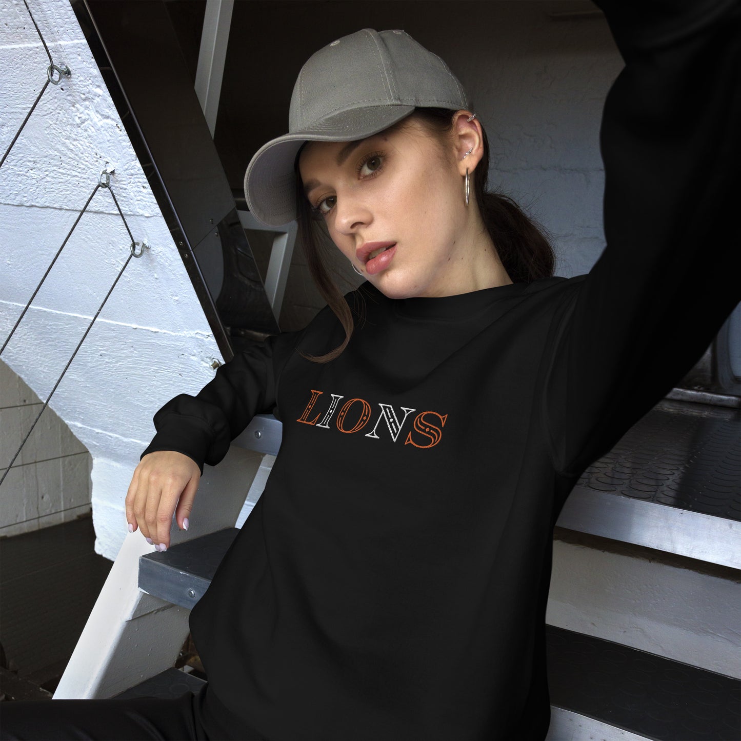 Lions Embroidered Unisex Sweatshirt