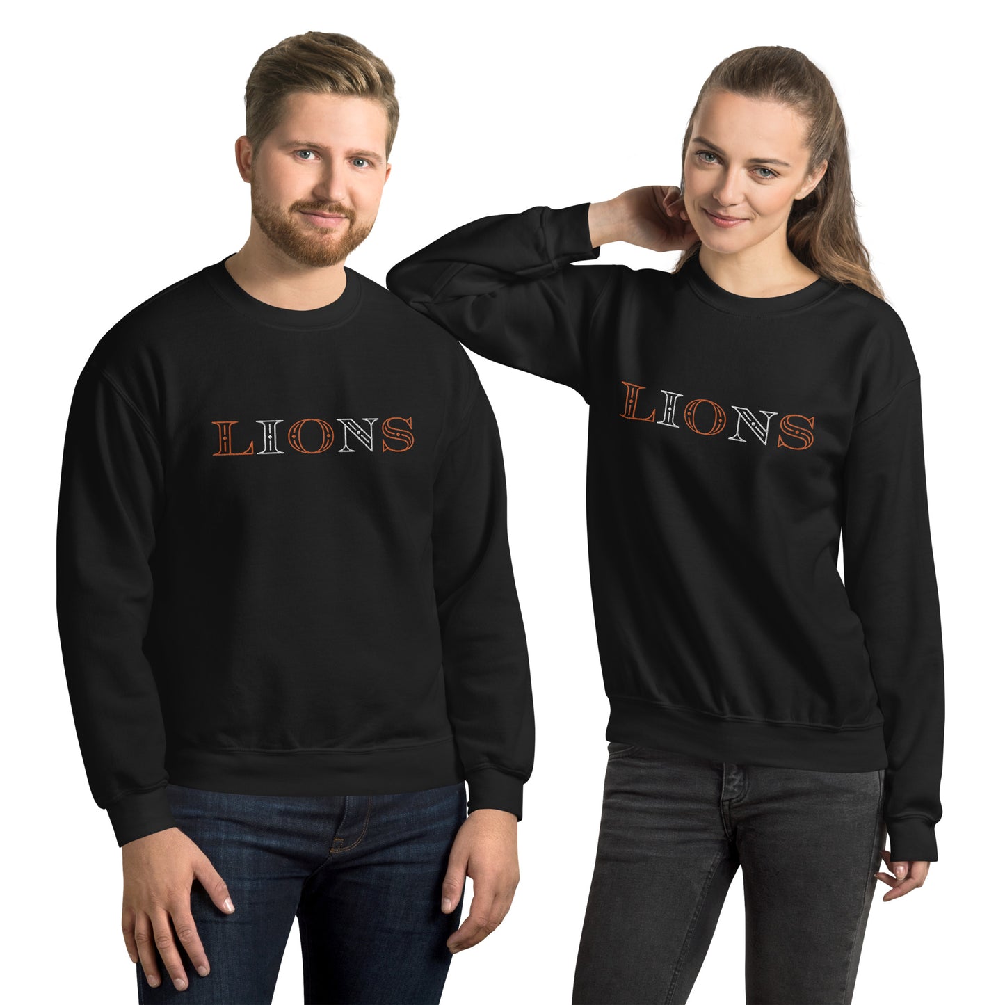 Lions Embroidered Unisex Sweatshirt