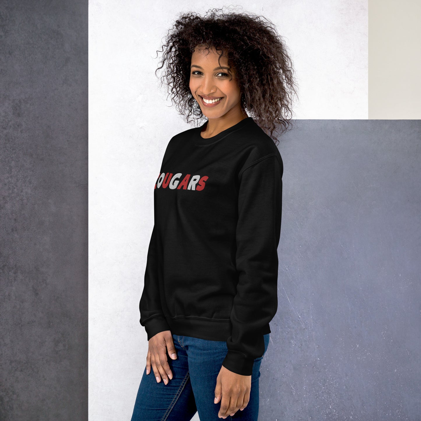 Cougars Embroidered Unisex Sweatshirt