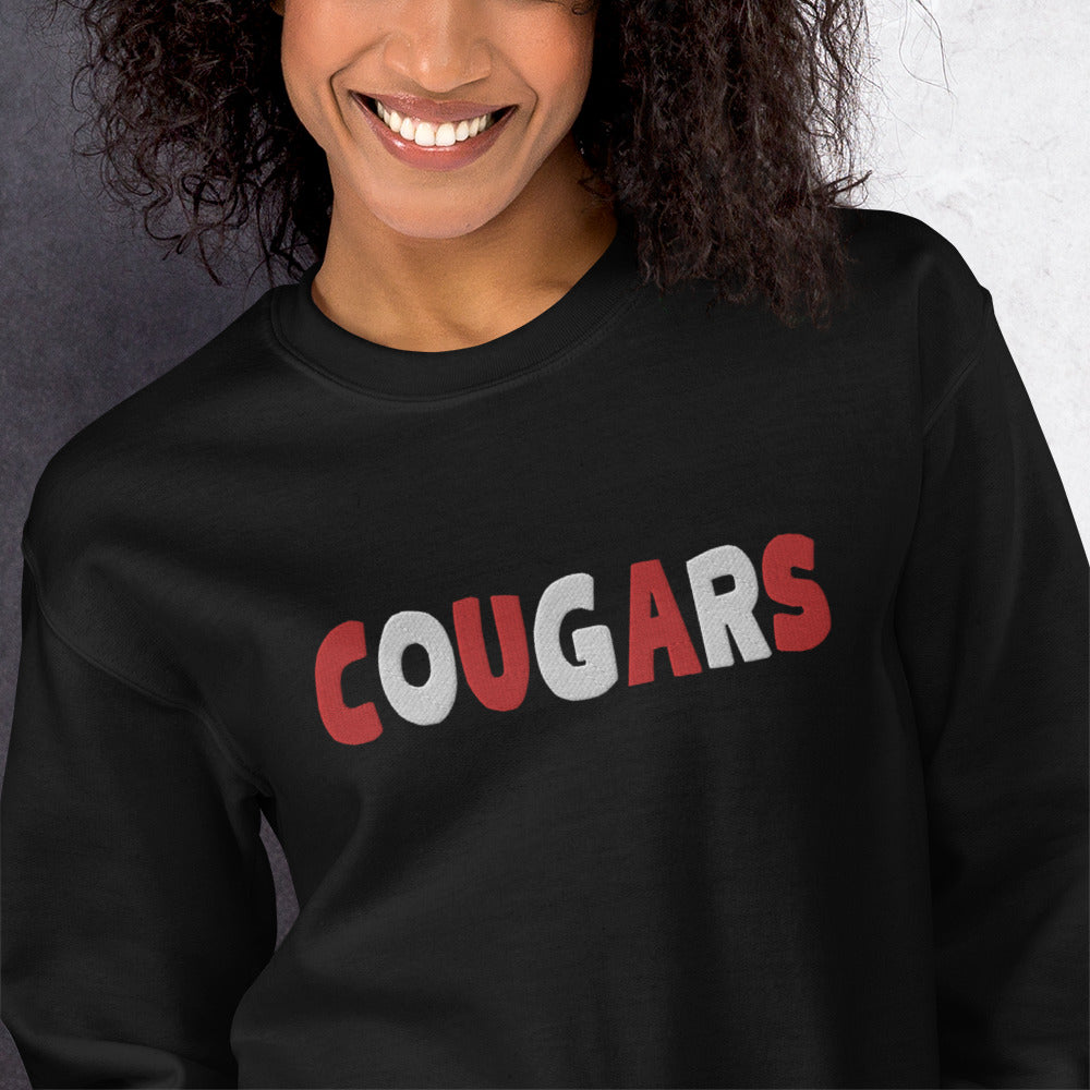 Cougars Embroidered Unisex Sweatshirt