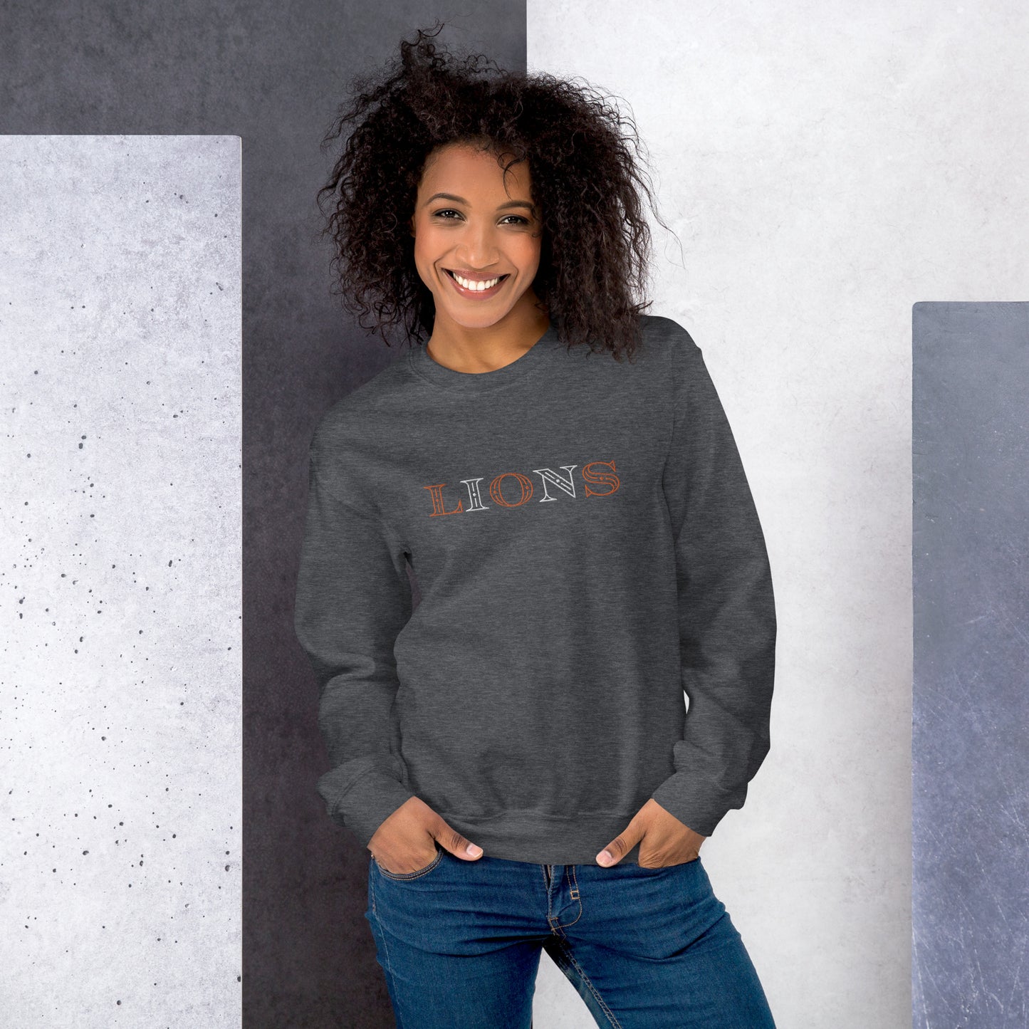 Lions Embroidered Unisex Sweatshirt