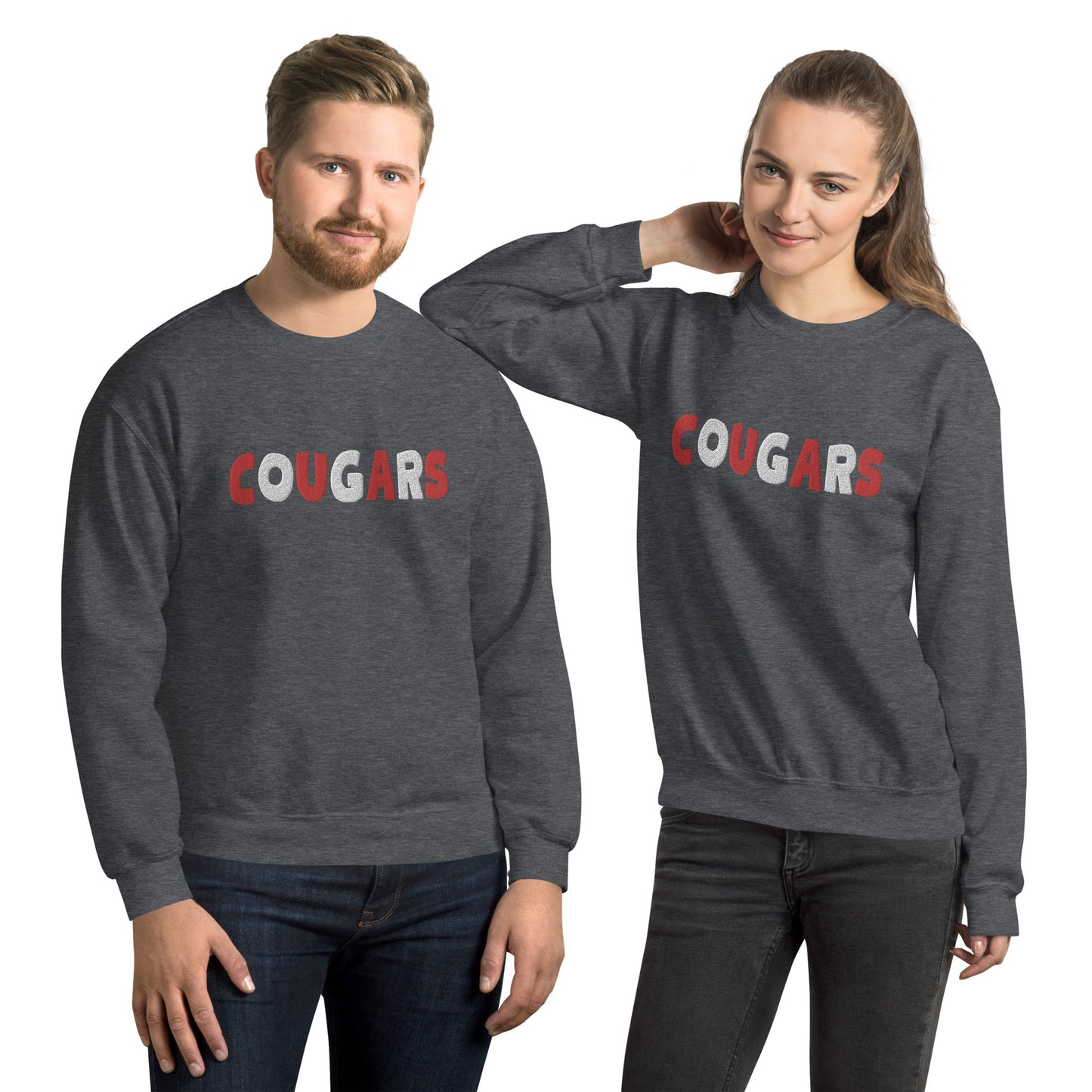 Cougars Embroidered Unisex Sweatshirt