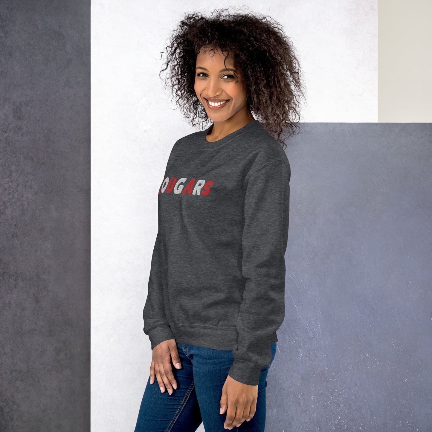 Cougars Embroidered Unisex Sweatshirt