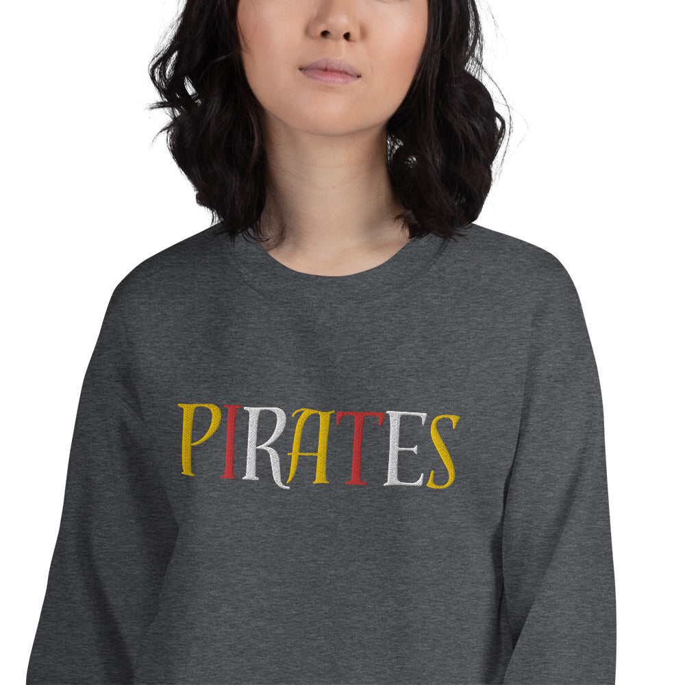 Pirates Embroidered Unisex Sweatshirt