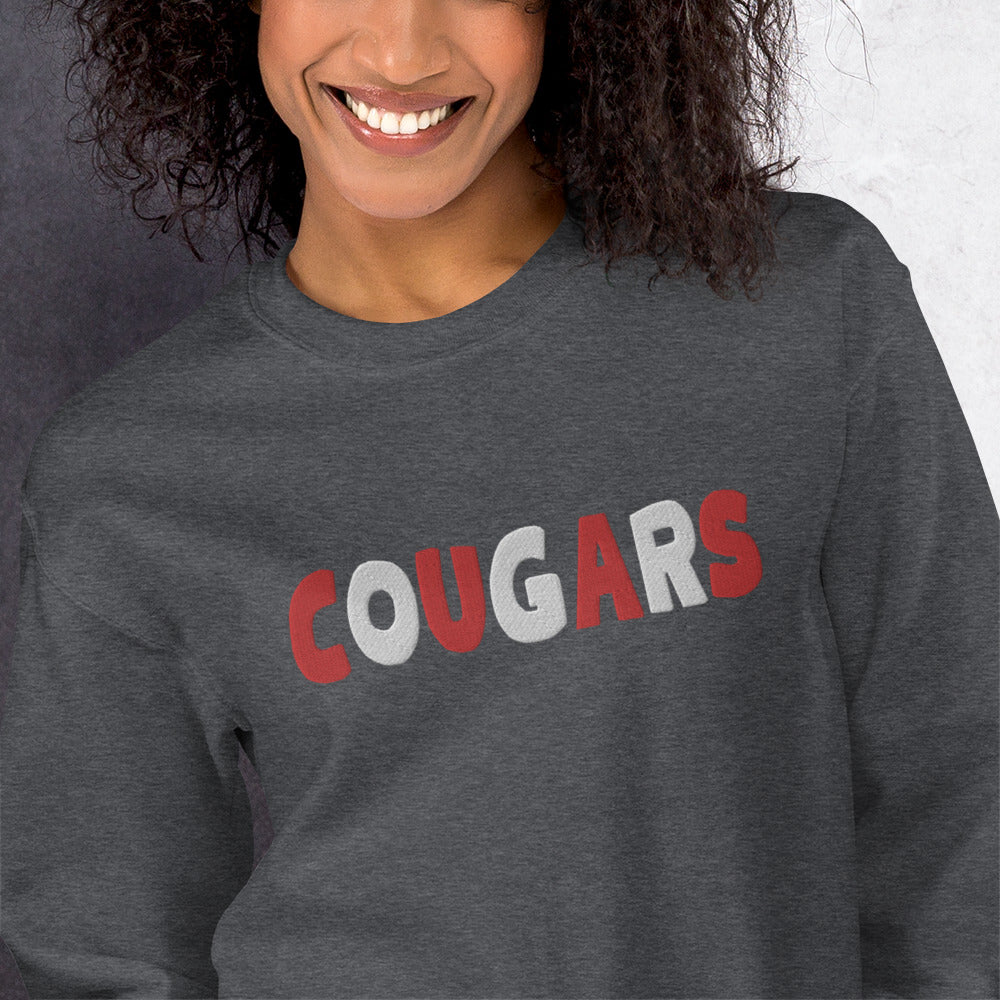 Cougars Embroidered Unisex Sweatshirt