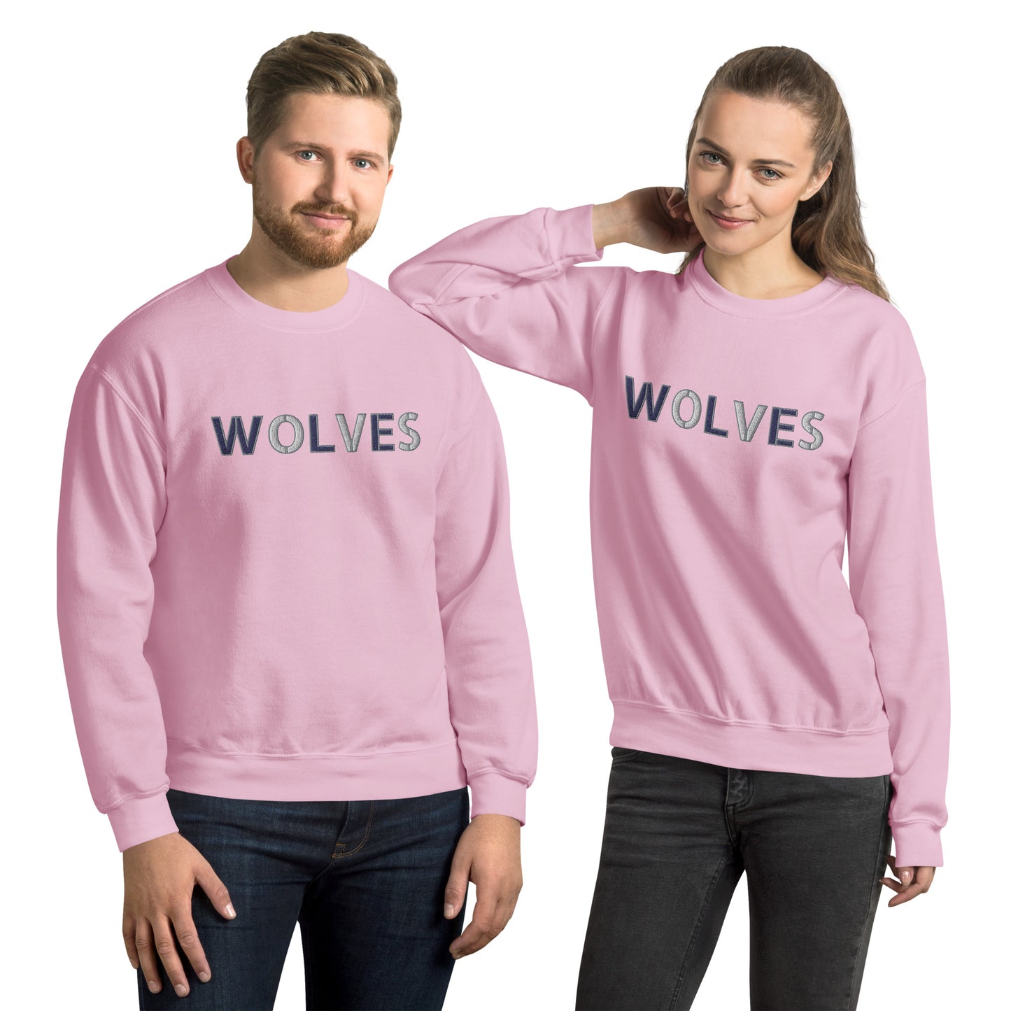 Wolves Embroidered Unisex Sweatshirt