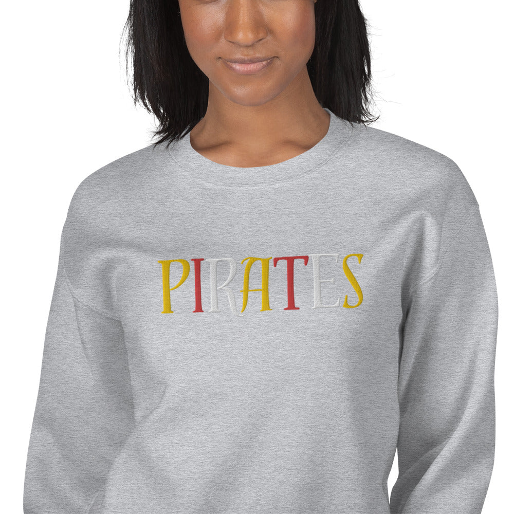 Pirates Embroidered Unisex Sweatshirt