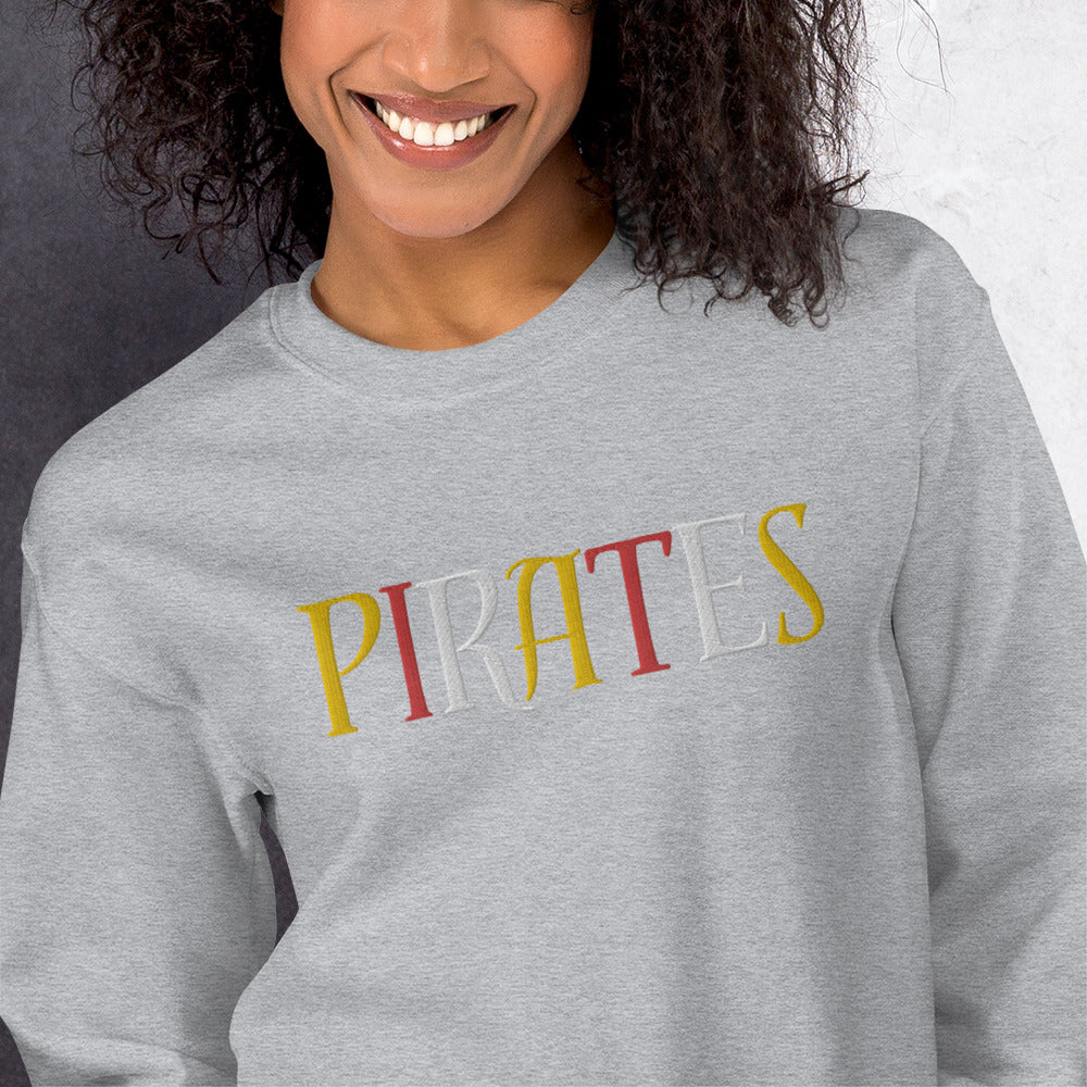 Pirates Embroidered Unisex Sweatshirt