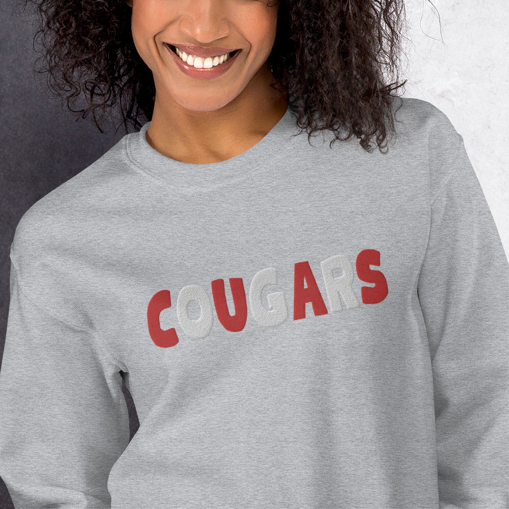 Cougars Embroidered Unisex Sweatshirt