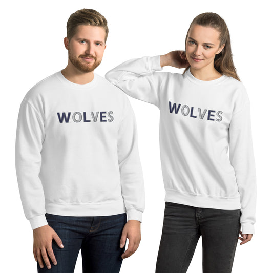 Wolves Embroidered Unisex Sweatshirt