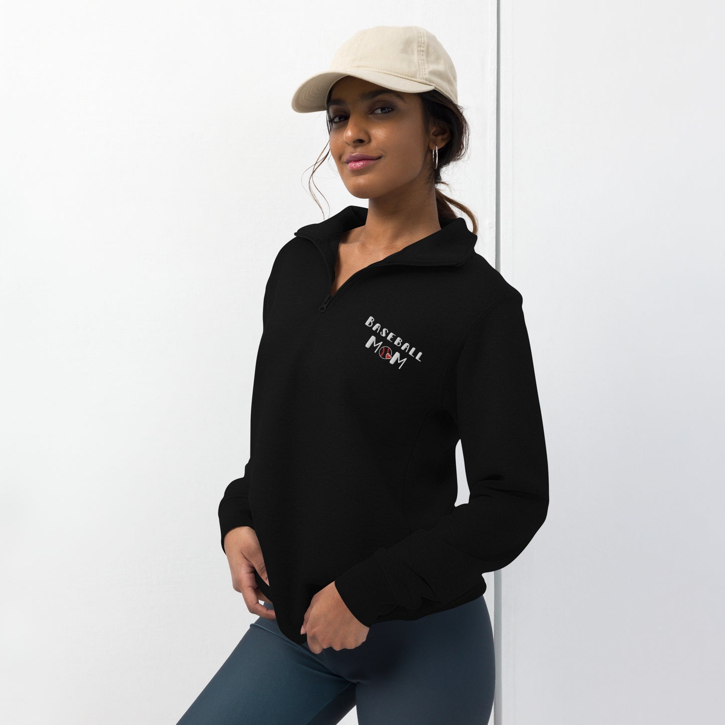 Baseball Mom Embroidered Pullover