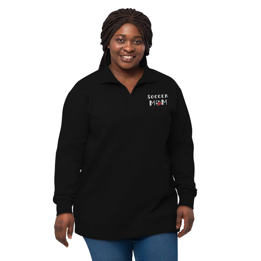 Soccer Mom Embroidered Fleece Pullover