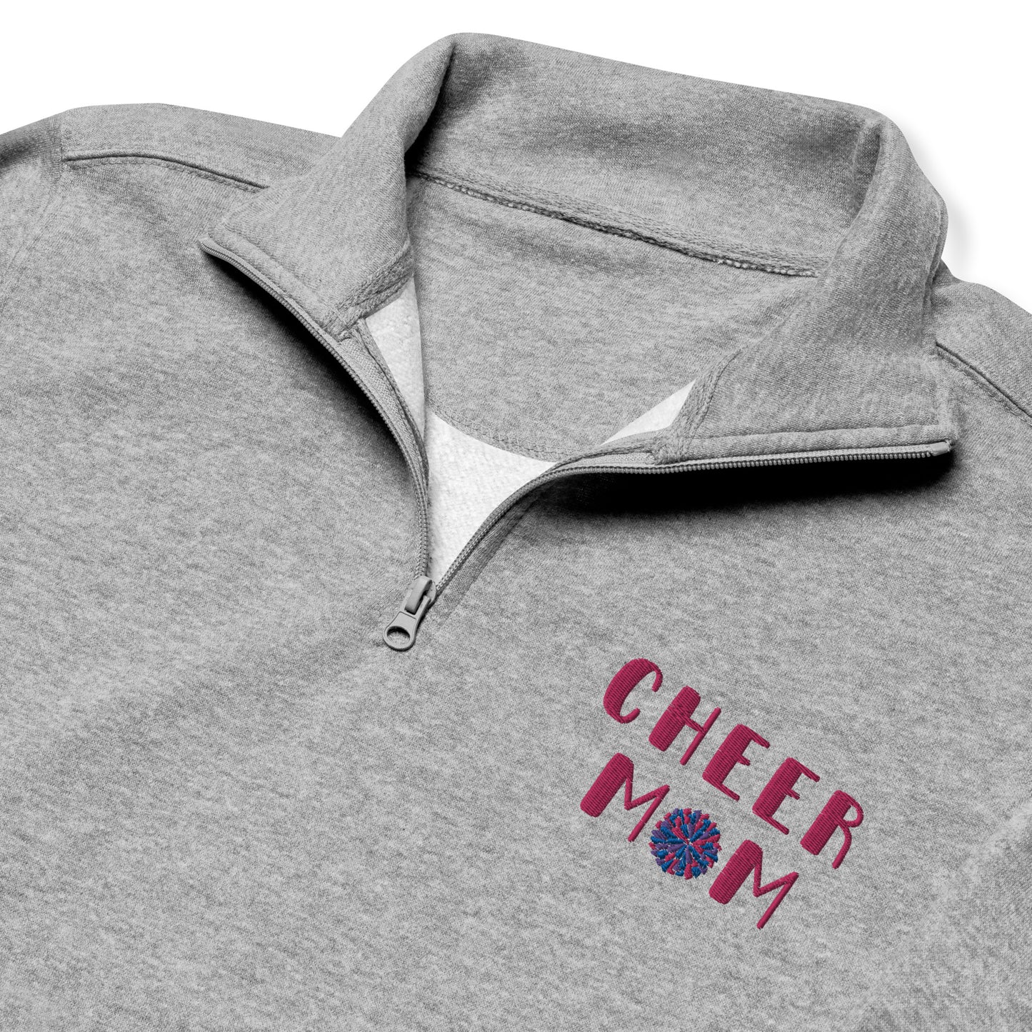 Cheer Mom Embroidered Fleece Pullover