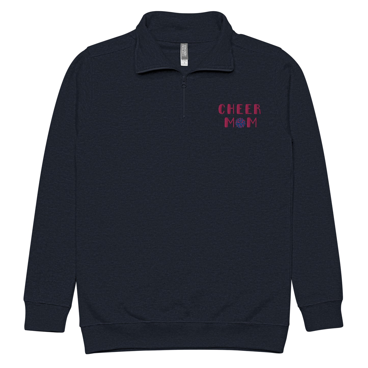 Cheer Mom Embroidered Fleece Pullover