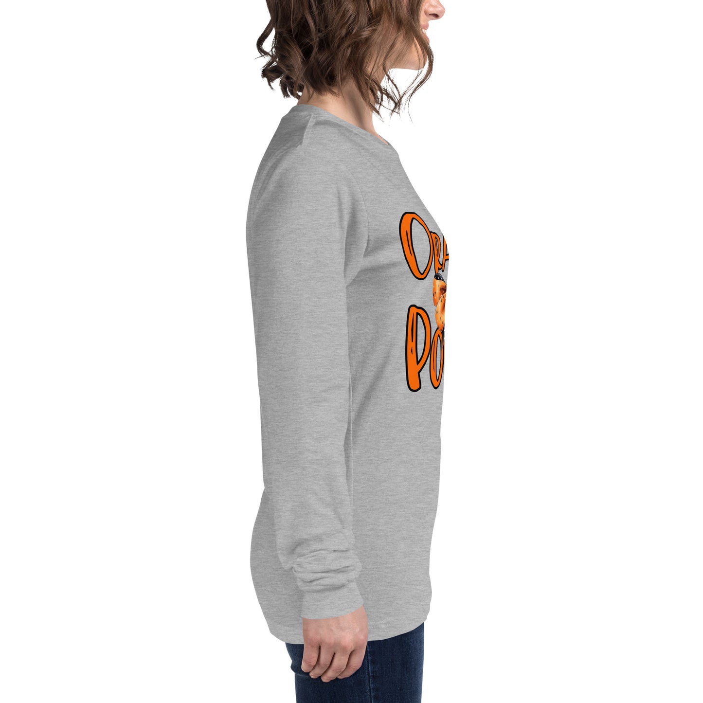 Orange Power Bow Long Sleeve Tee