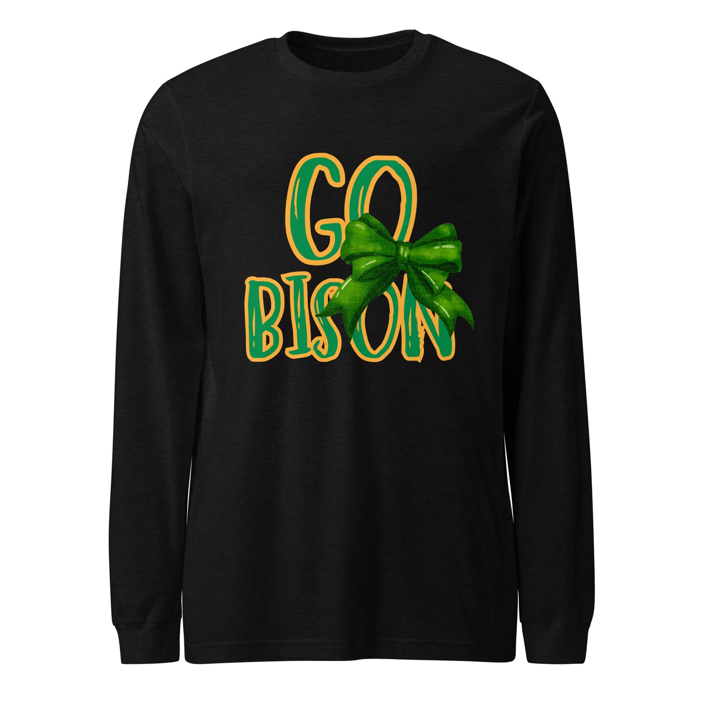 Go Bison Bow Long Sleeve Tee