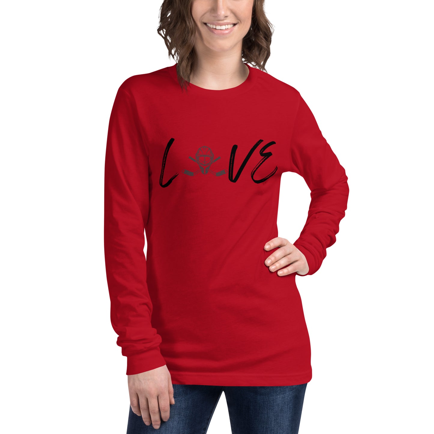 Hockey Mask Love Long Sleeve Tee