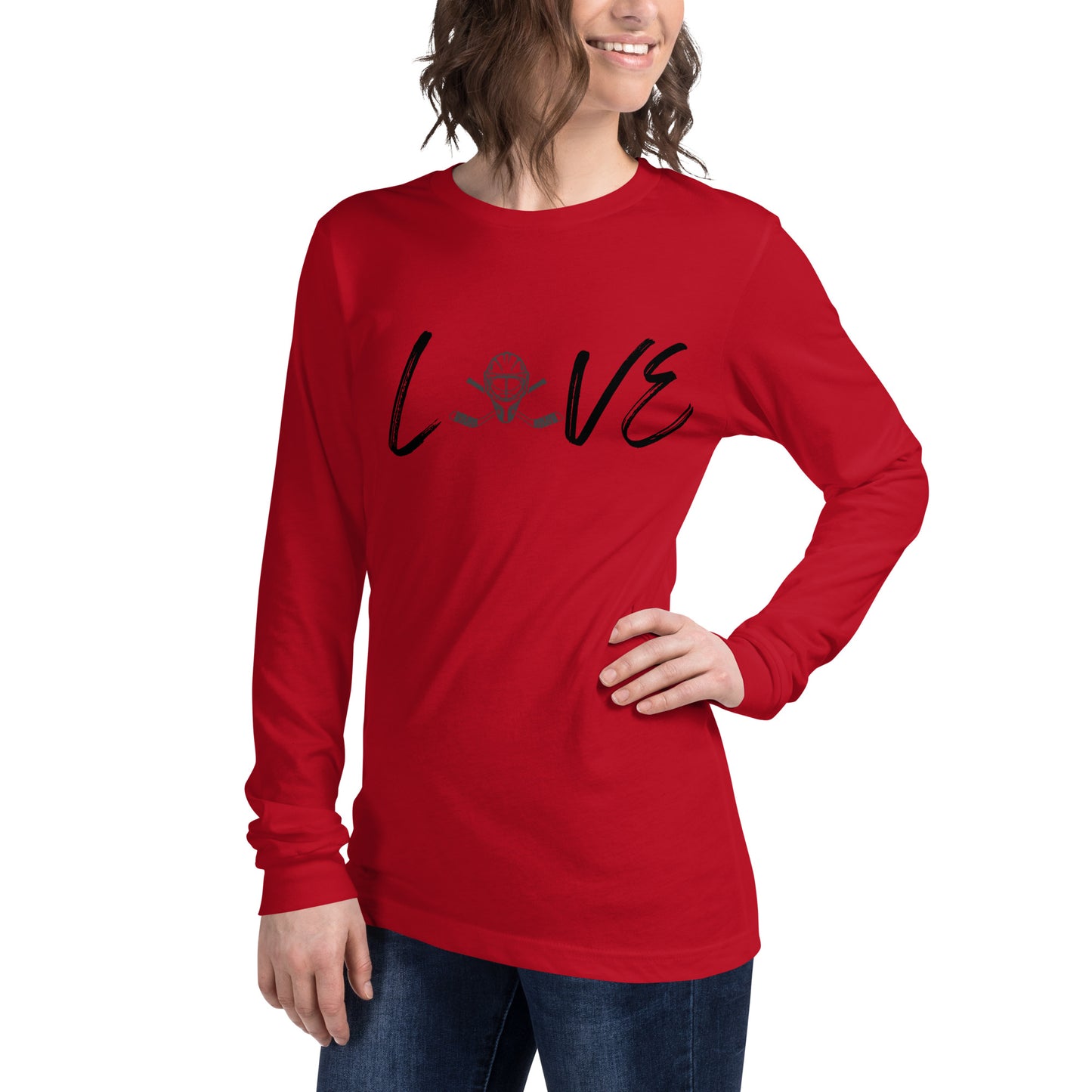 Hockey Mask Love Long Sleeve Tee