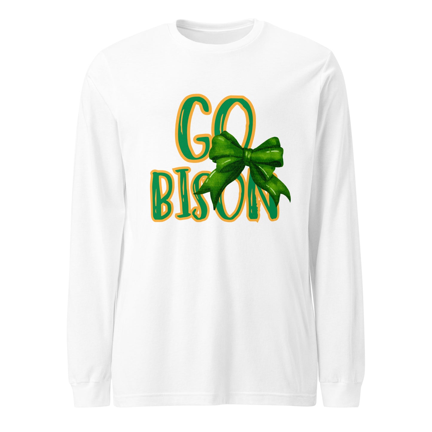 Go Bison Bow Long Sleeve Tee