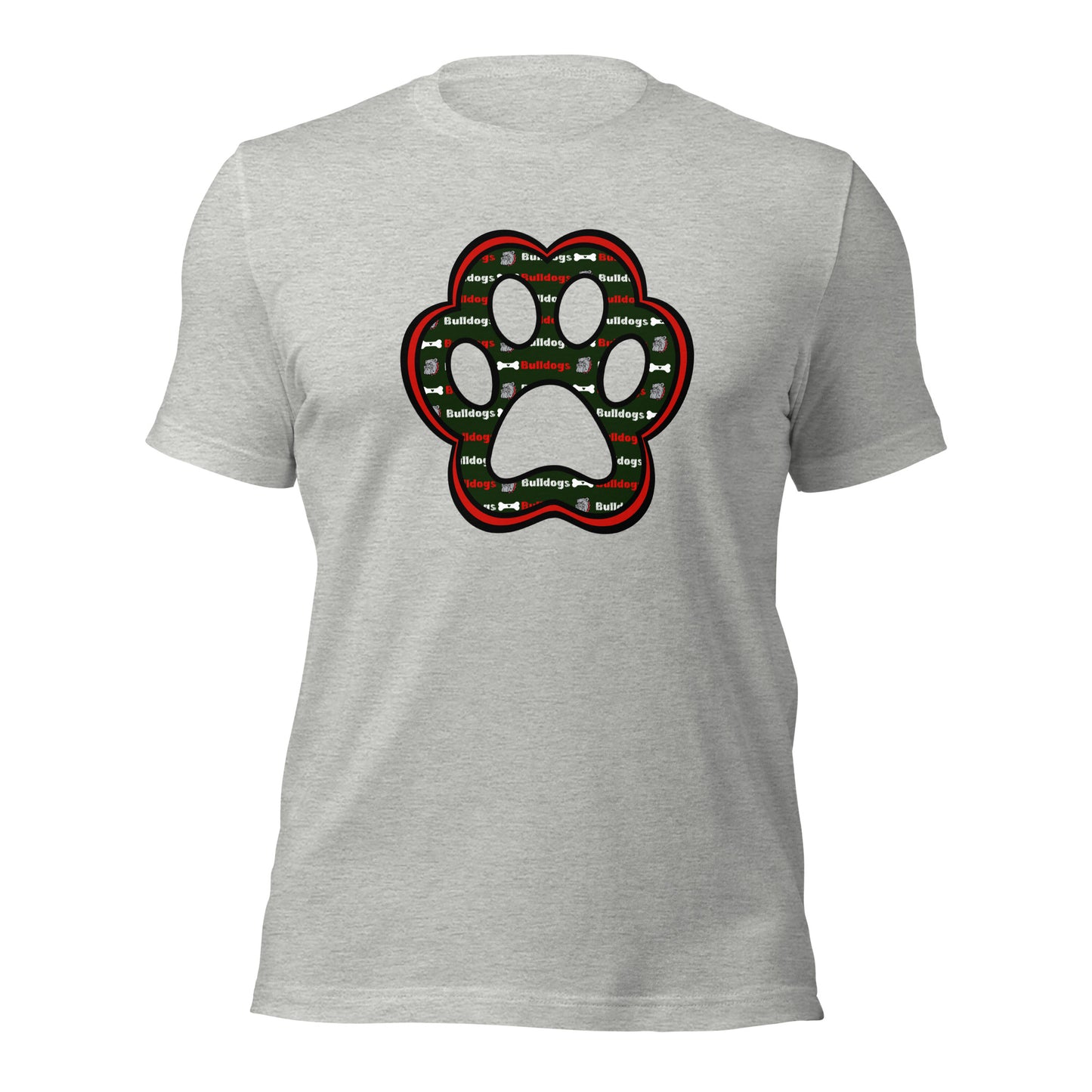 Bulldog Love Paw Print T-shirt