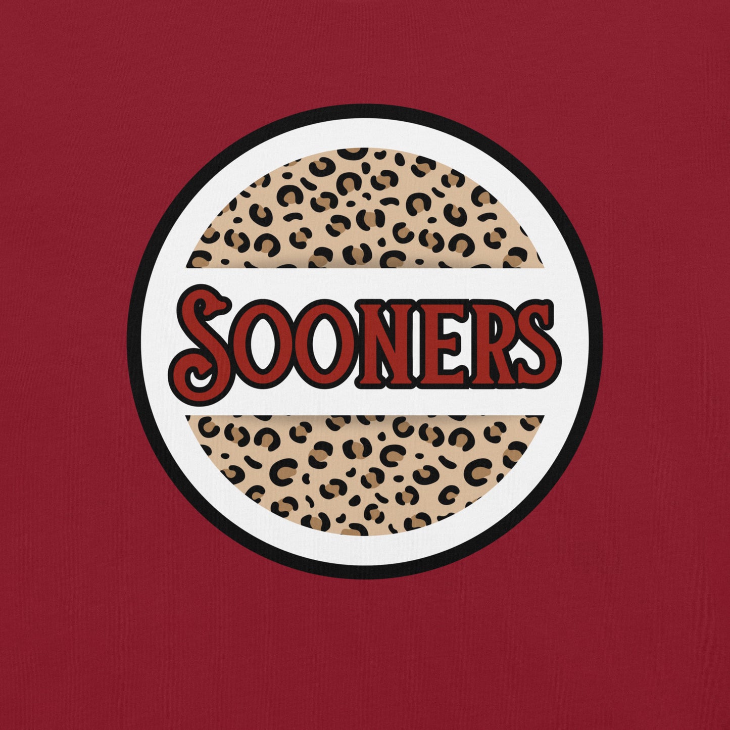 Sooners Cheetah Print T-shirt