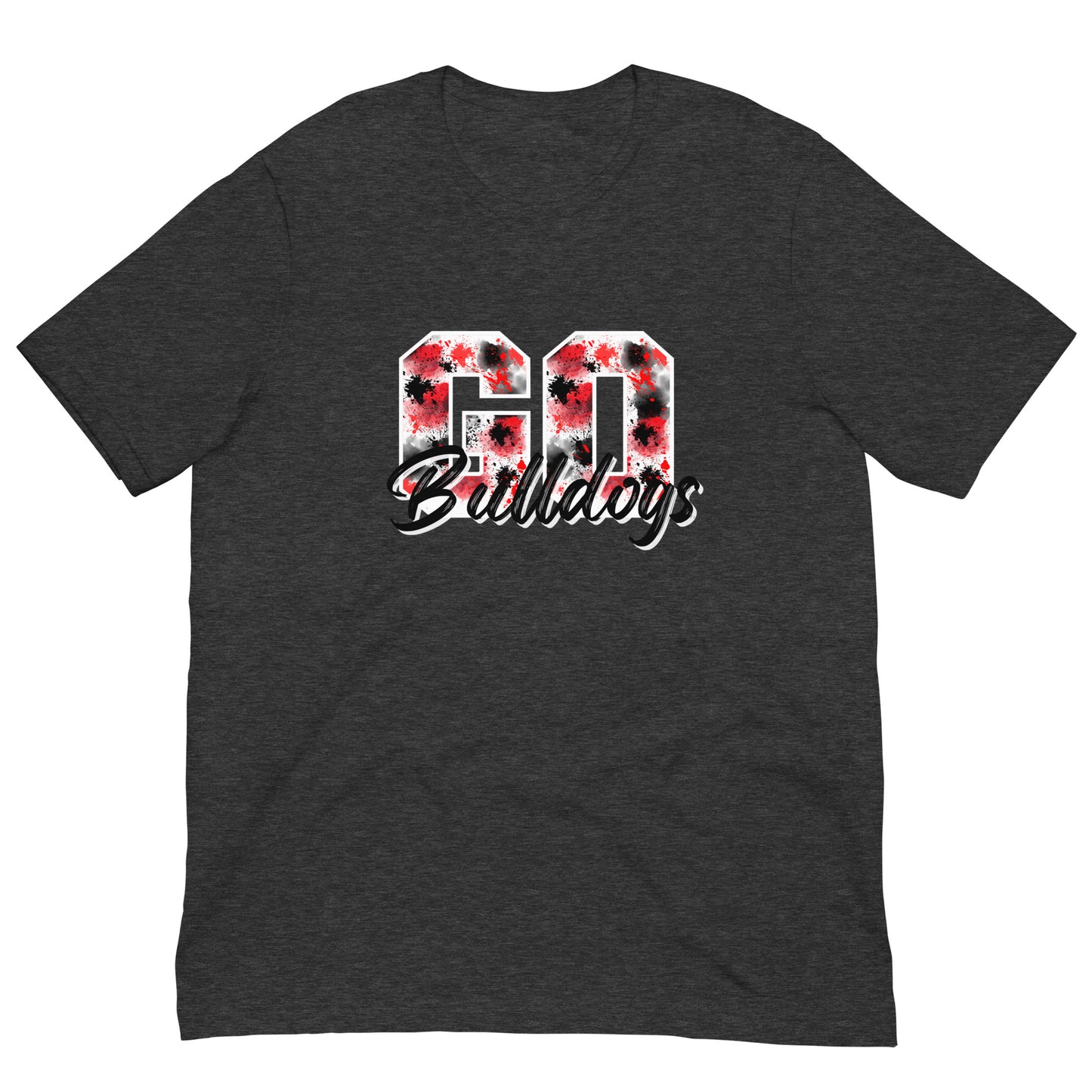 Go Bulldogs Splatter Tee