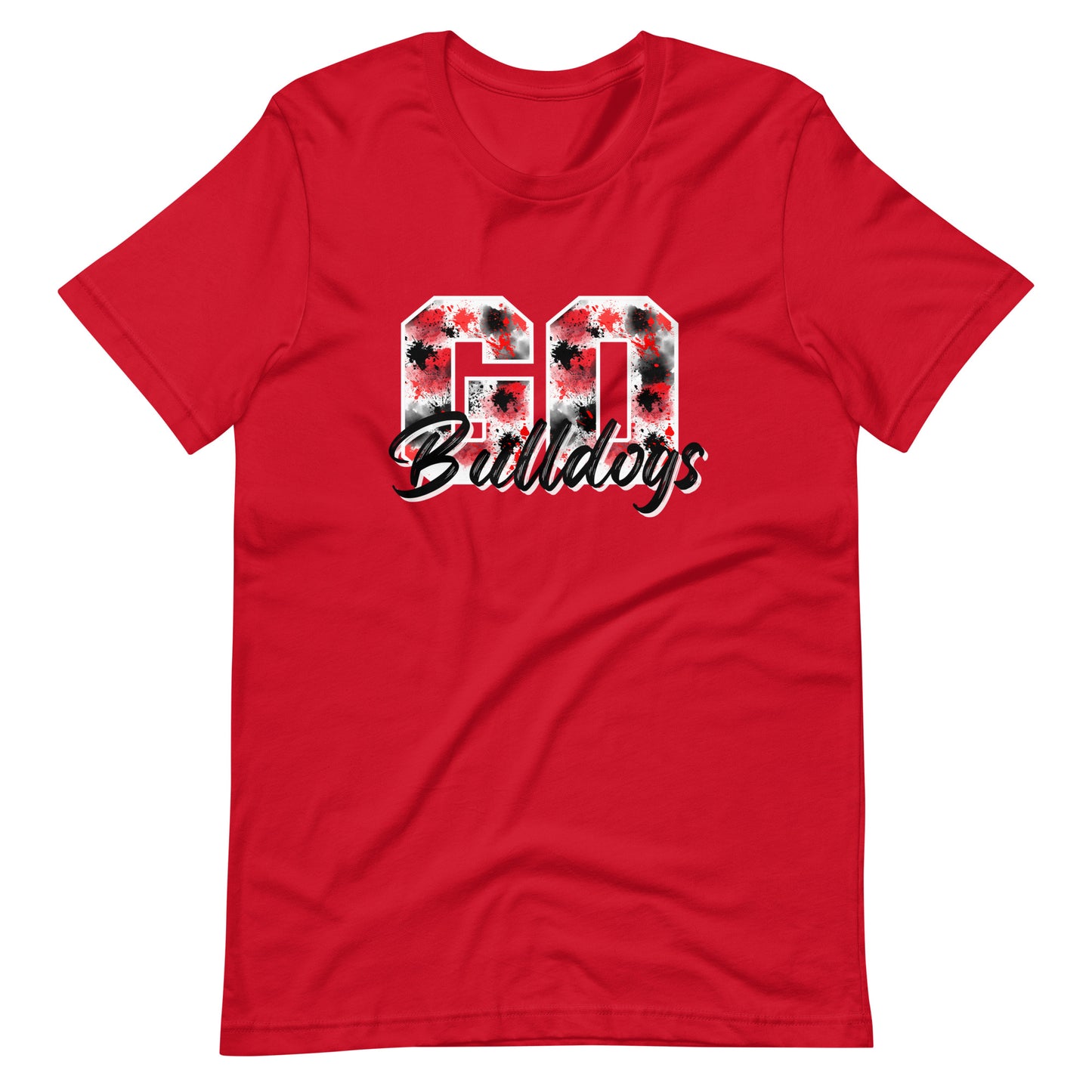 Go Bulldogs Splatter Tee