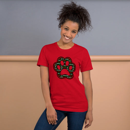 Bulldog Love Paw Print T-shirt