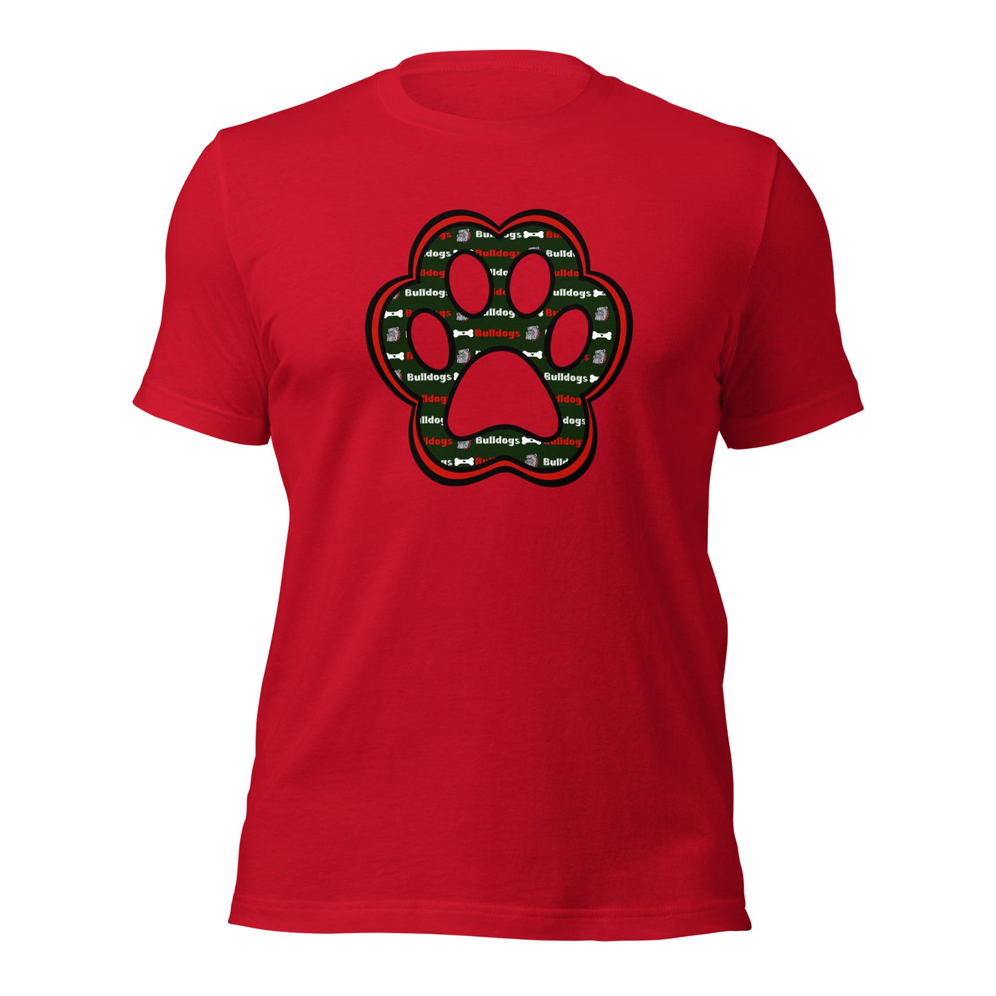 Bulldog Love Paw Print T-shirt