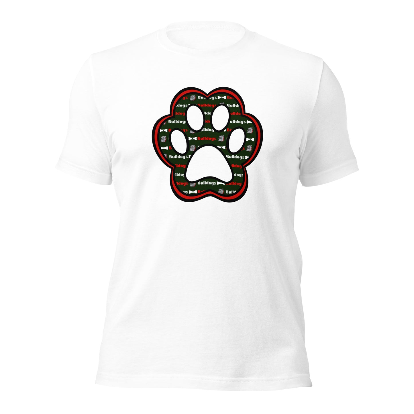 Bulldog Love Paw Print T-shirt