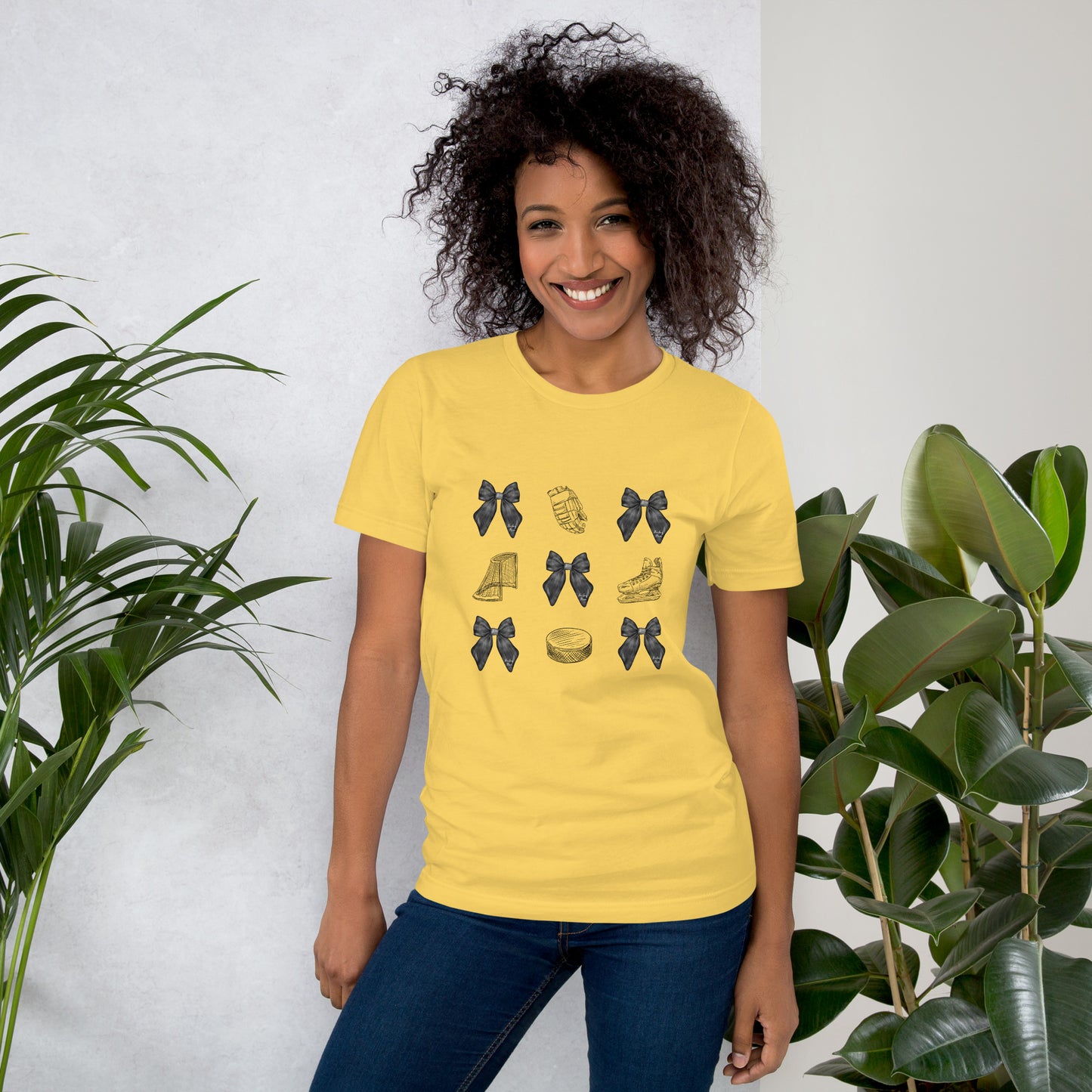 Hockey Mom Bow T-shirt