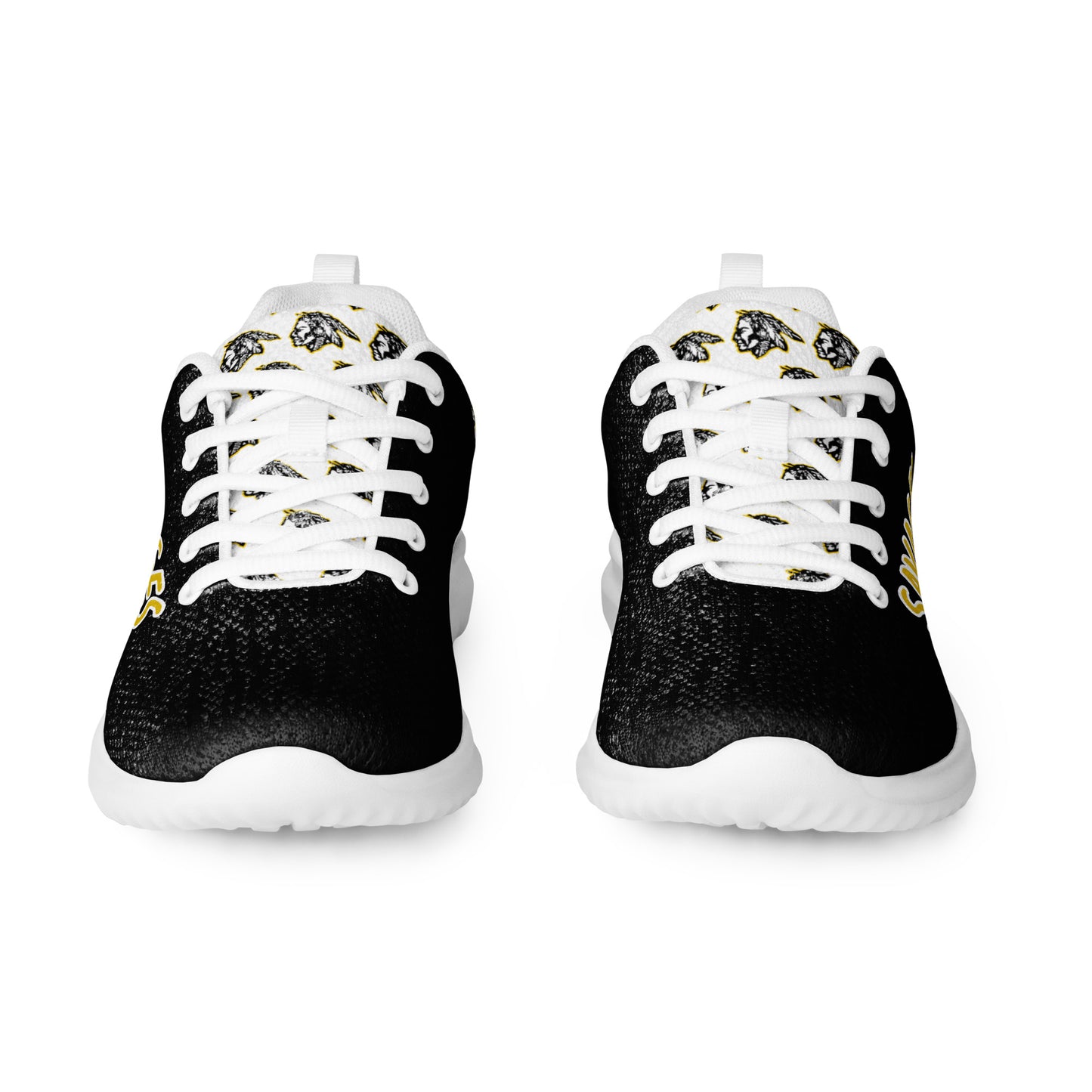 Savages Women’s Athletic Shoes (Black and Yellow)