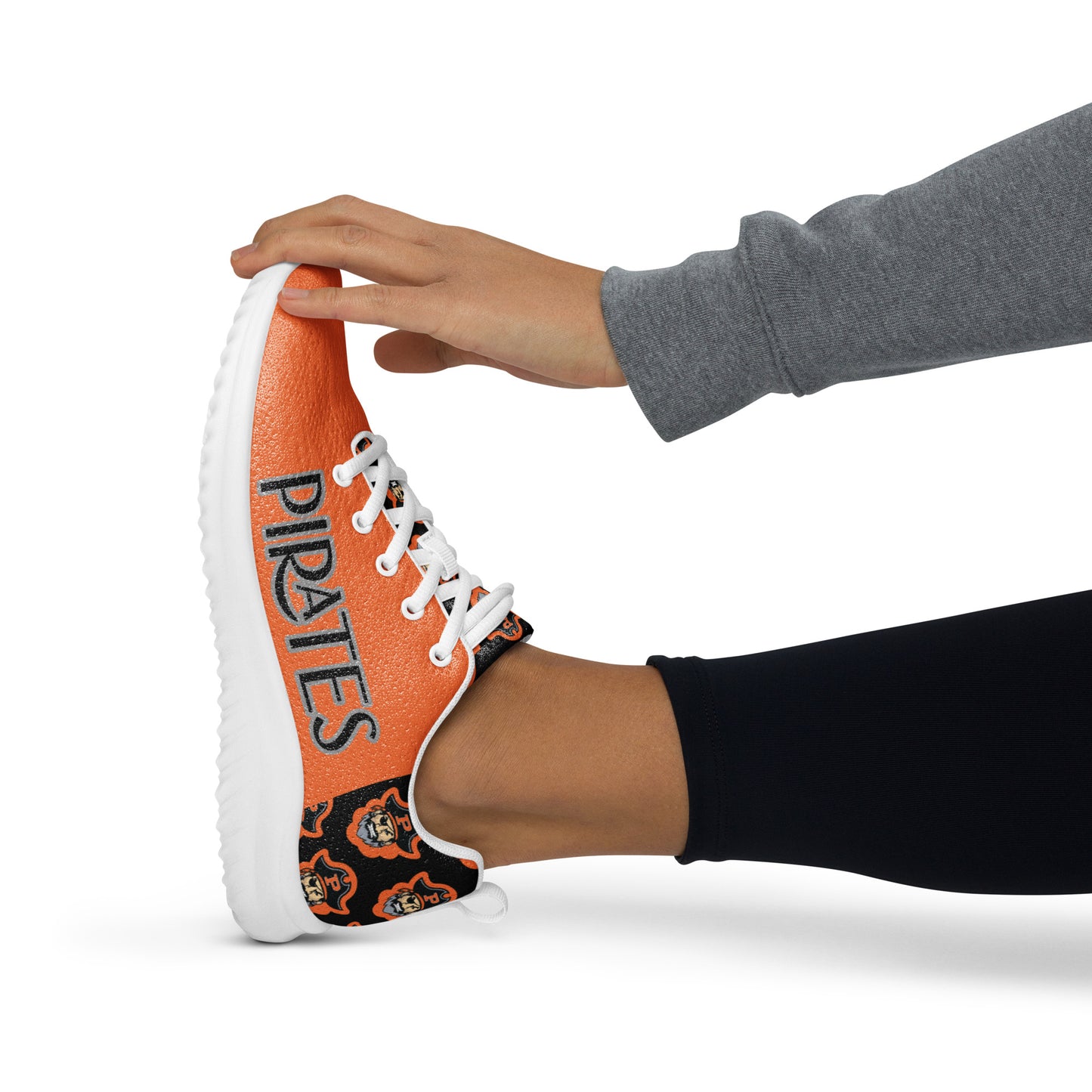 Orange and Black Pirates Women’s Athletic Shoes