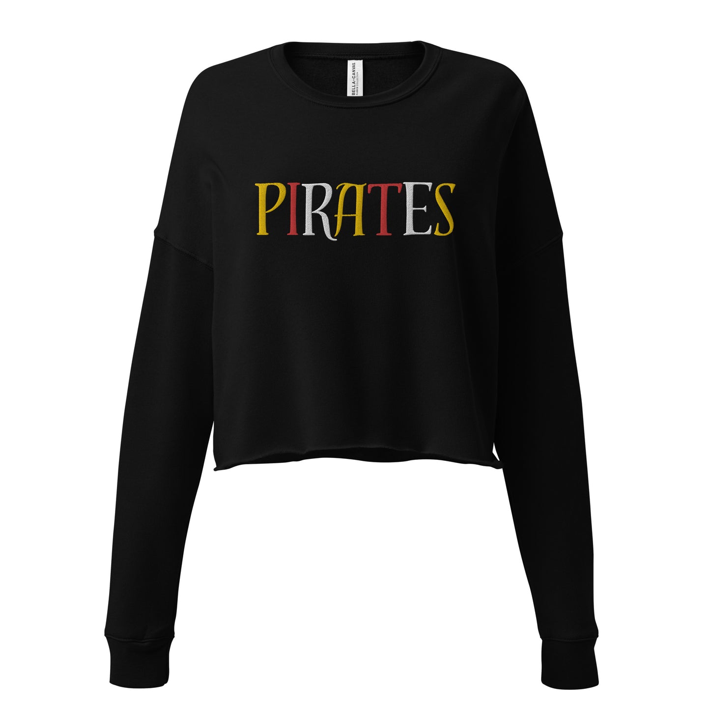 Pirates Embroidered Crop Sweatshirt