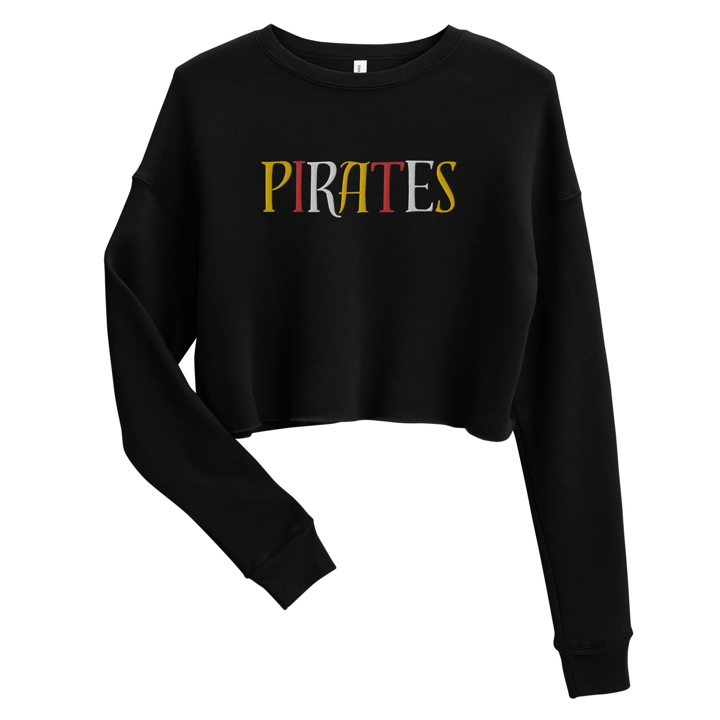 Pirates Embroidered Crop Sweatshirt