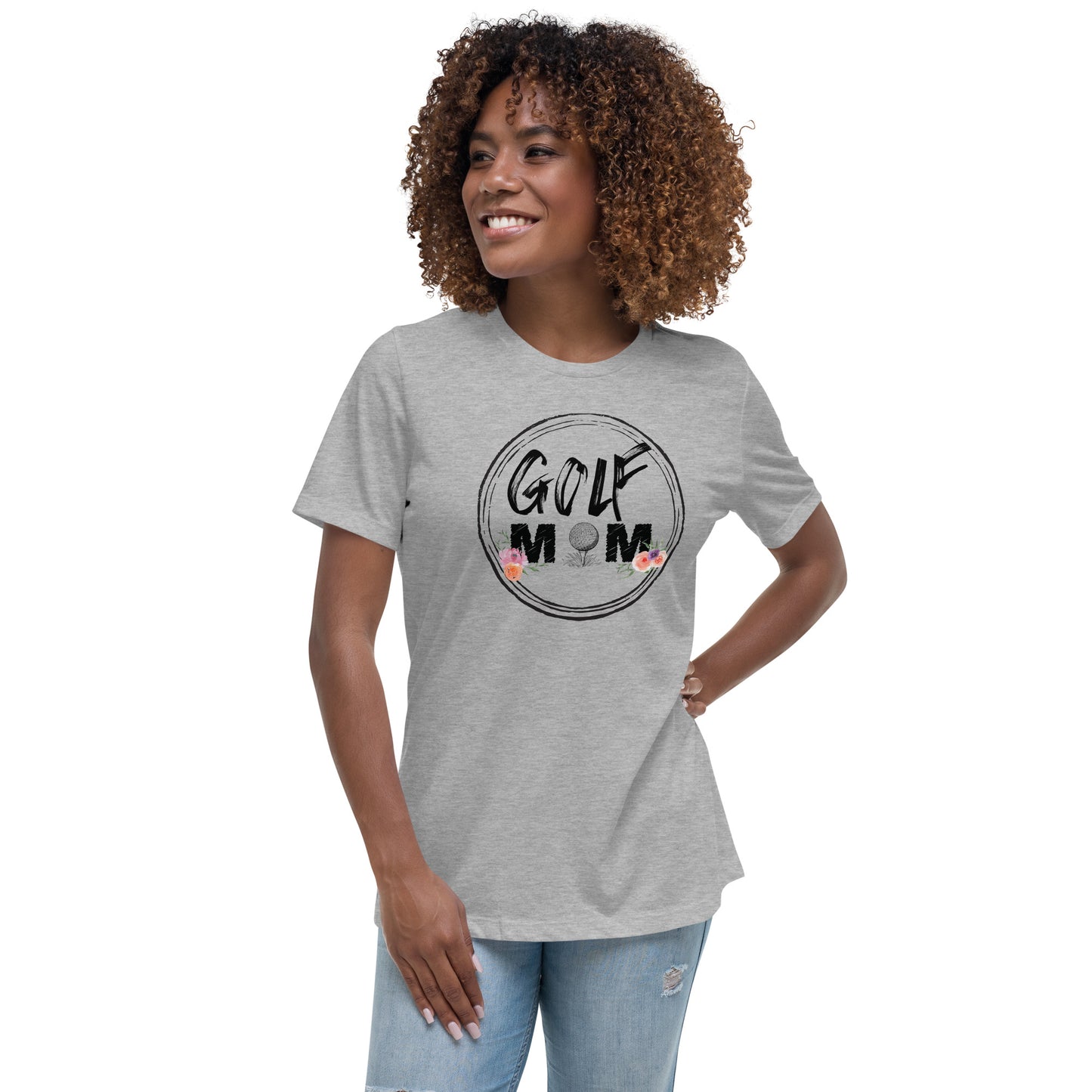 Floral Kissed Golf Mom Tee