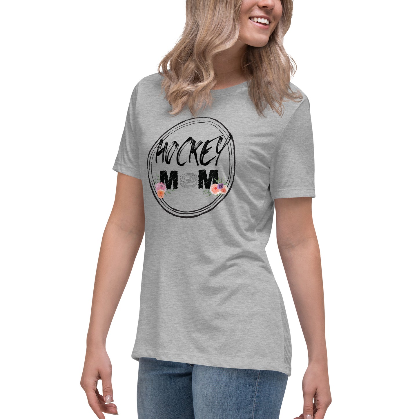 Floral Kissed Hockey Mom Tee