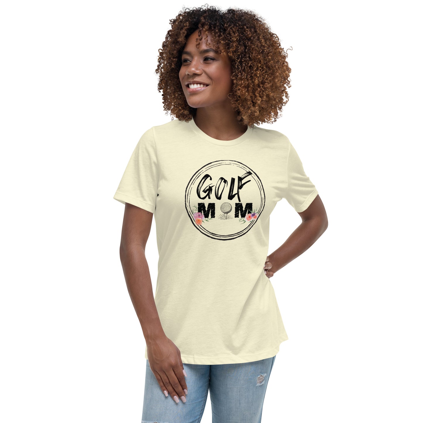 Floral Kissed Golf Mom Tee