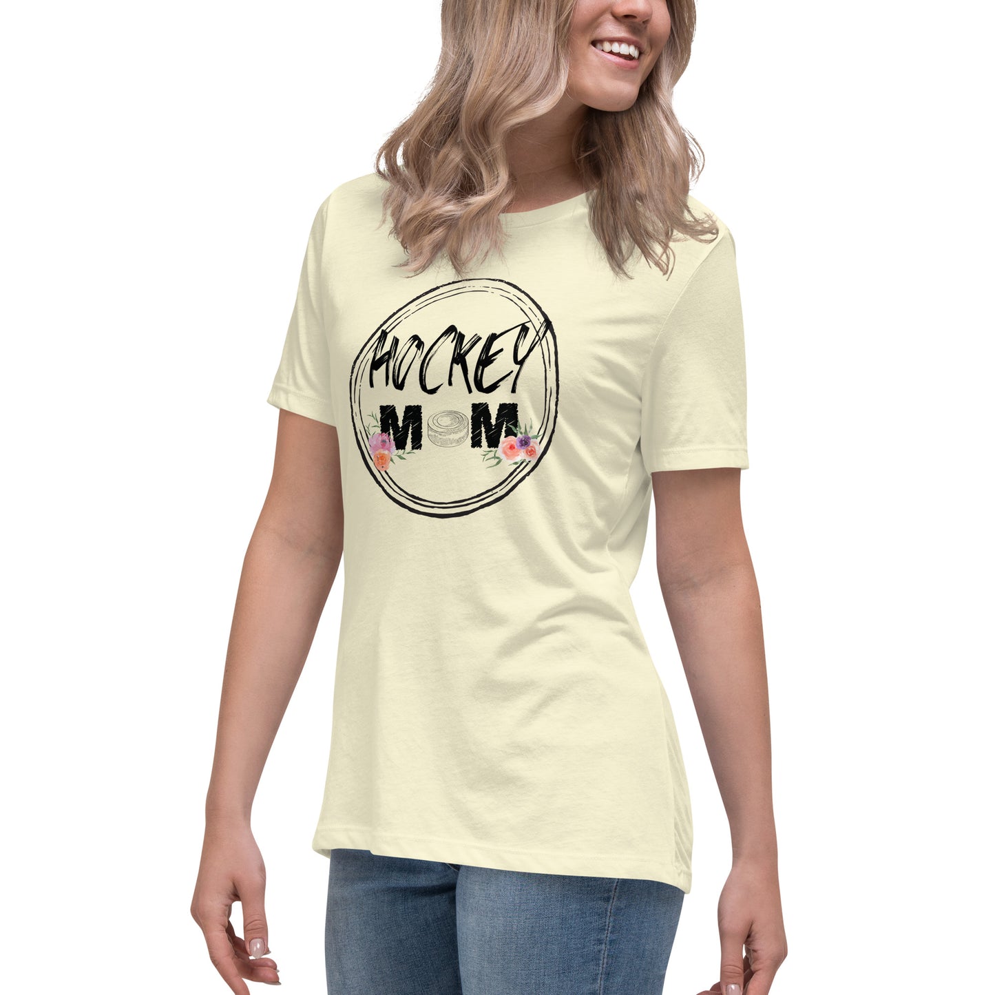 Floral Kissed Hockey Mom Tee