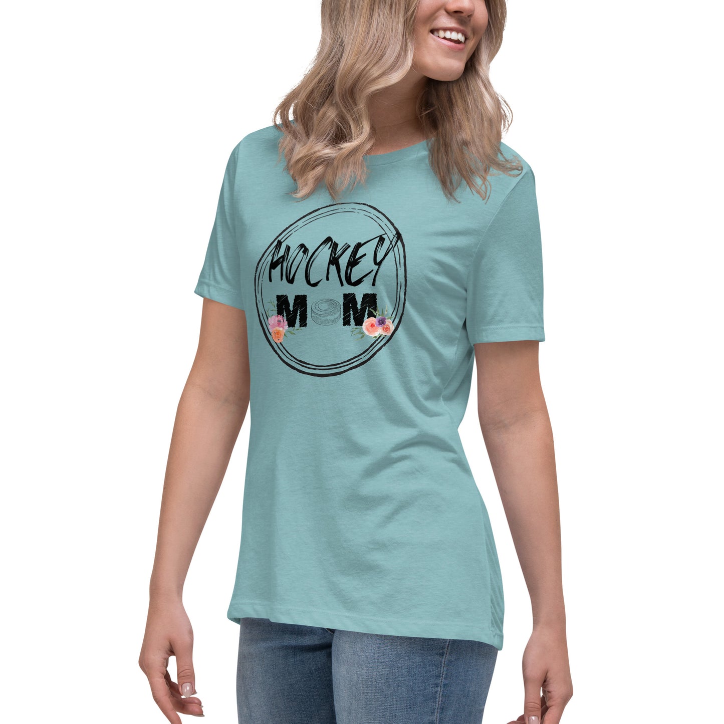 Floral Kissed Hockey Mom Tee