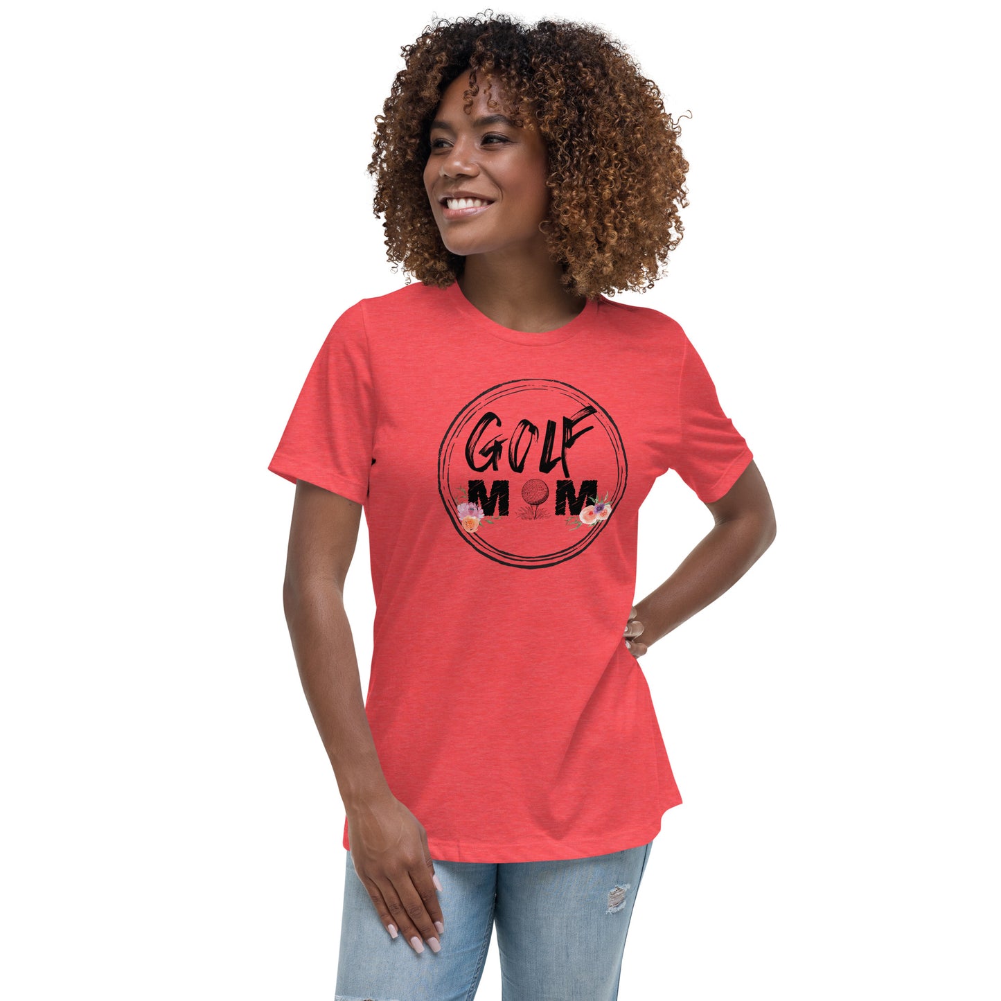 Floral Kissed Golf Mom Tee