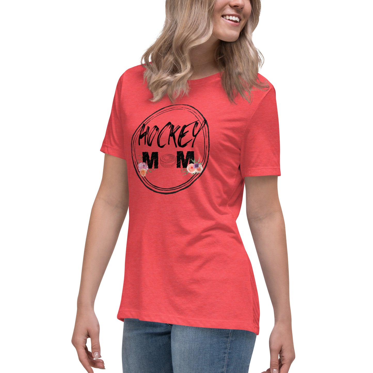 Floral Kissed Hockey Mom Tee