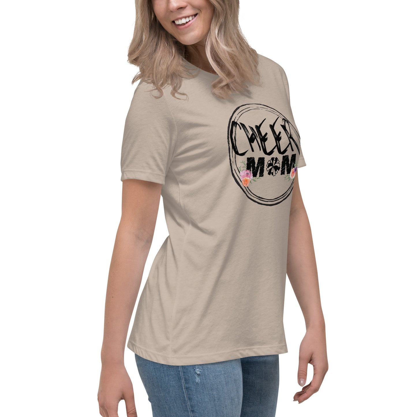 Floral Kissed Cheer Mom Tee