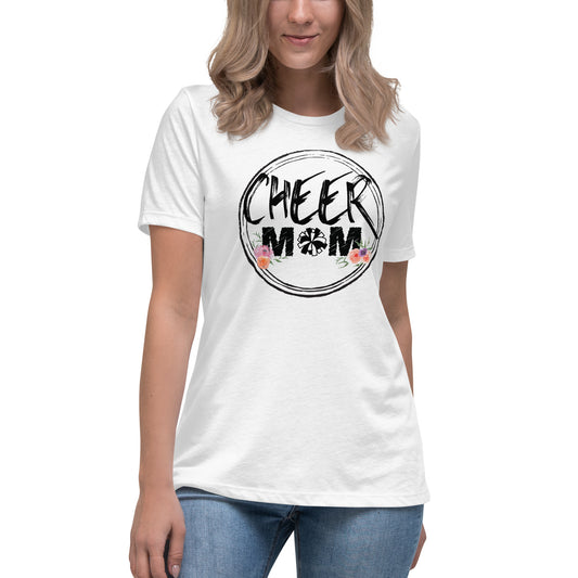 Floral Kissed Cheer Mom Tee